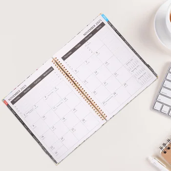 Месечен planner, Календар за планиране на Офис график Бележник Английски График Бележка книги Преносими Офис ученически пособия