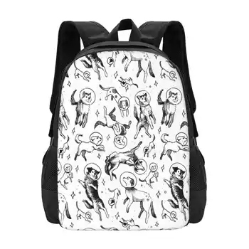Космическите Кучета Дизайн на модел Лаптоп Пътни училищни чанти за Кучета Животни домашен Любимец Муха върни се на Флота Космическа Галактика, Звезда, Звездата Астронавт