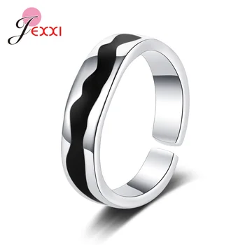 Романтичен пръстен свободно размер за жени, бижута сватба, аксесоар от естествено сребро 925 проба, аксесоар за отварящия пръстен на пръста си.