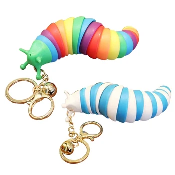 3D играчка-слизняк, Слизняк с гъвкава тръба на шарнирна връзка, за улесняване на тревожност, Слизняк, Допир играчка за облекчаване на стреса при децата.