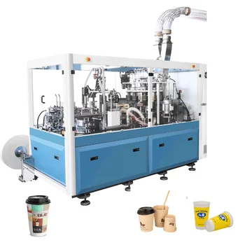 Ултразвукова машина за изработване на хартиени чаши YG Напълно Автоматична производствена линия за рециклиране на хартиени чаши за Узбекистан