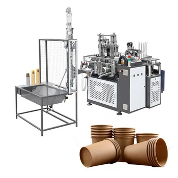 Печатна машина за производство на хартиени чаши с двойни стени YG Factory Outlet Висококачествена производствена линия за производство на картонени чаши за еднократна употреба