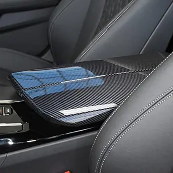 Капак кутия за съхранение на централната конзола от карбон LHD Защитно покритие, Подходящи за BMW серия 5 G30 G32 2018-2024 година.