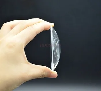 Плосковыпуклая обектив оптично стъкло Φ70 f100mm експеримент фокусиране лупа на поръчка е вдлъбната леща изпъкнала леща физическа