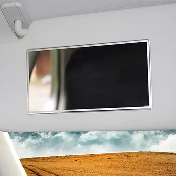 Джобно огледало за грим в салона на автомобила от неръждаема стомана, 1 бр., Авто Визор, HD Огледала, Универсално огледало в купето