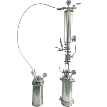 Двунаправленные бутановые екстрактори със затворен контур обзавеждане за екстракция на етерични масла с горни и долни пълнеж разтворител
