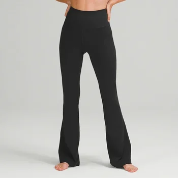Дамски еластични разкроена панталони Lulu Groove с висока талия, гамаши за джогинг, фитнес, йога, свободни широки панталони Slim Was Thin