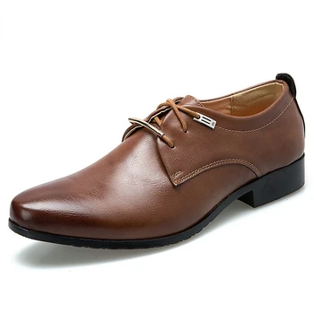 Mazefeng /2019 Мъжки Модел обувки, Мъжки Официалната Обувки, Кожени Луксозни Модерни Сватбени обувки За Булката, Мъжки Обувки-Oxfords, Рокля В Британски Стил