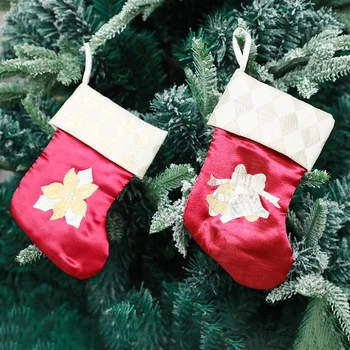 Коледни чорапи, Висящи на Коледна елха Чорапи, Окачване, Коледна торбичка за бонбони, Коледни Окачени чорапи, Cartoony отглеждане, трайни