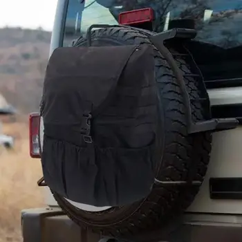 Чанта за боклук за резервни гуми Черен Чувал за боклук и задната врата на камиона за кола UTV