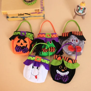 Чанта за предложения за Хелоуин, чанта за вещици, Тиква, Парти с трикове, Фестивал на Ужасите, Призраци, Парти Честит Хелоуин, Декор