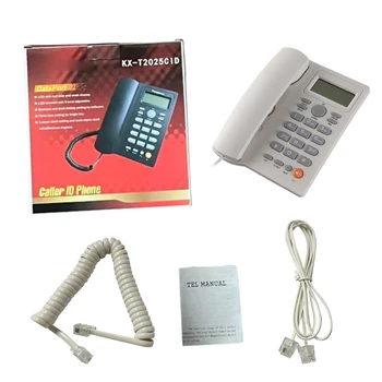 На дисплея за идентификация На обаждащия се на Телефона за свободни ръце Wired Стационарен Телефон KX-T2025 24BB