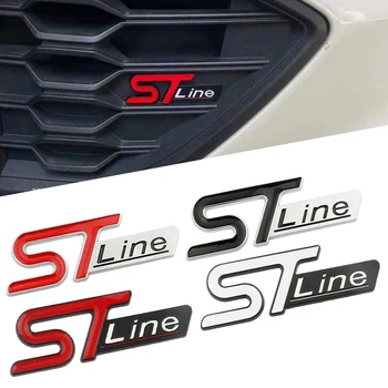 3D Метална Емблема на предната Решетка ST Line Стикер На Задния Багажник на Колата За Полагане на Ford Focus ST x 2 3 Mondeo, Fiesta, Kuga Автоаксесоари