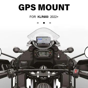За Kawasaki KLR650 klr 650 2022 + Нови Части За Мотоциклети Предната Поставка За Телефон на Притежателя на Смартфона GPS Навигационна Плоча на Стена