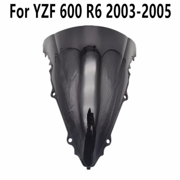 За Yamaha R6 636 2003-2004-2005 Подходящ YZF 600 Wind Deflectore за предното стъкло, черно прозрачно предното стъкло