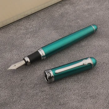 Марката DUKE D2 метална Писалка от паун синя 35 мм дръжка Бизнес Офис Ученически пособия Чернильная писалка за писане