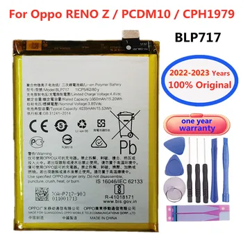 Нова Оригинална Батерия BLP717 За OPPO RENO Z BLP 717 4035mA висок Клас Преносим Мобилен Батерията на Смартфона Bateria