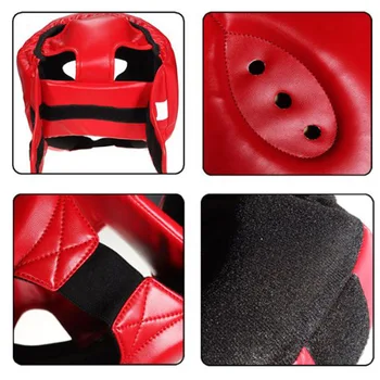 Прическа е Защита на главата тренировъчен кик-бокс протектор Спаринг екипировка каска за лице