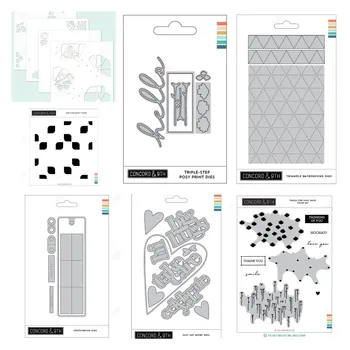 Аналогово-цифрови печати за рязане, набор от шаблони за пробиване, шаблони за релеф, декор за scrapbooking, аксесоари за бродерия, изработка на хартиени картички