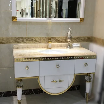 Комбиниран шкаф за баня от неръждаема стомана, вила, хотел всекидневна с мивка