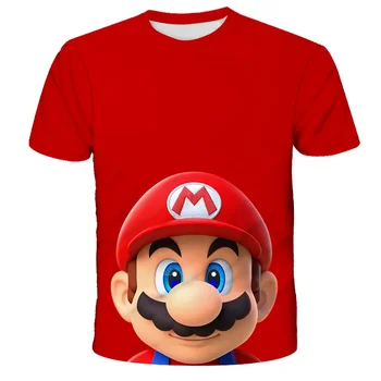 Детски дрехи за момичета Super Mario Brothers Peach Princess, детска тениска за момичета, тениска за момчета, детски дрехи, детски тениски