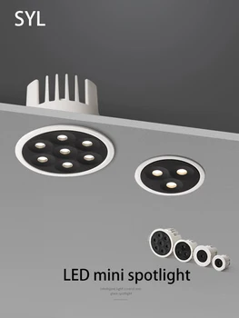 Led малки прожектори Mini Spot Light Антибликовый алуминиев тавана лампа-вградени Домакински Foco 110V 220V за хола на дома