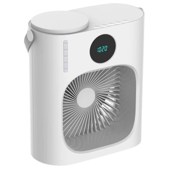 Охлаждащ преносим вентилатор за климатик с мини-USB, акумулаторна батерия за Преносим Безшумен спрей за работния плот в офиса спалнята